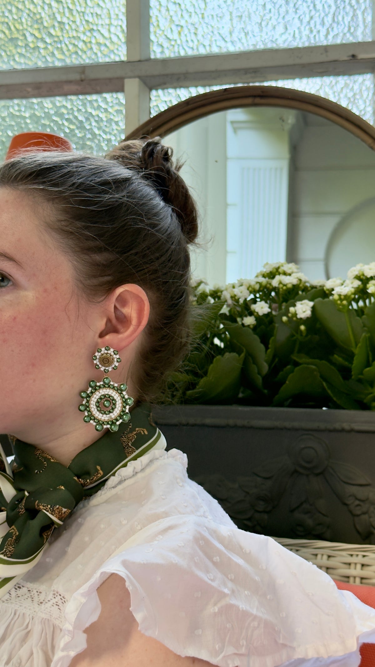 Ohrringe „Kroko“ (forestgreen)