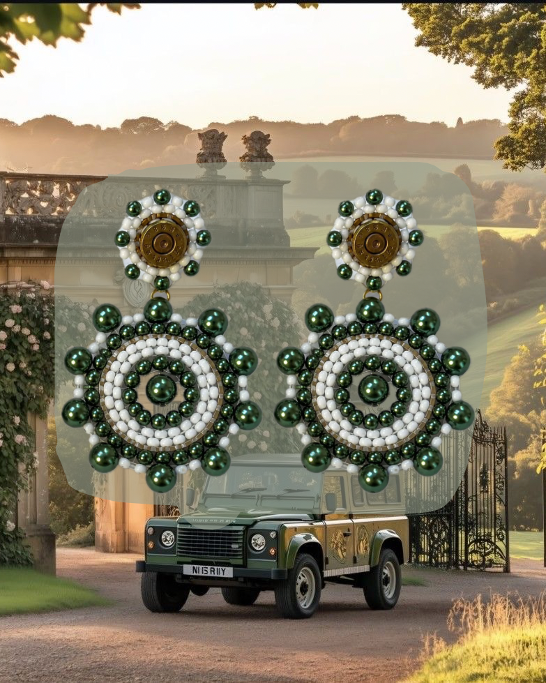 Ohrringe „Kroko“ (forestgreen)