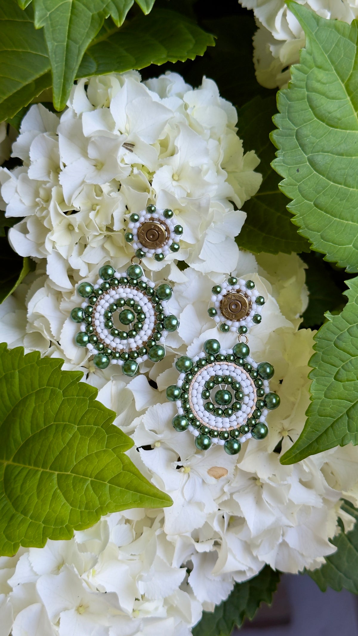 Ohrringe „Kroko“ (forestgreen)