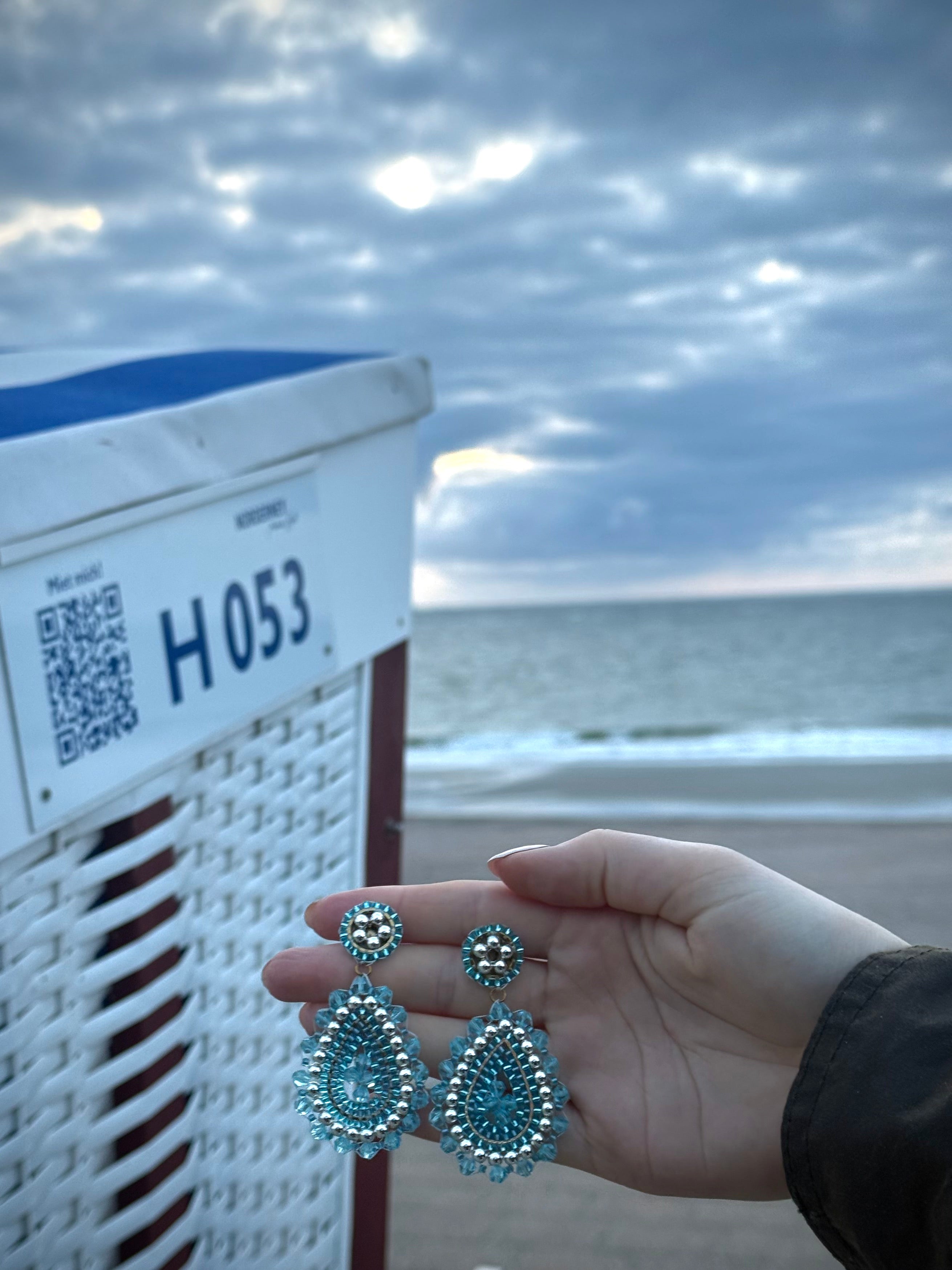 Ohrringe „Alia" (oceanblue)
